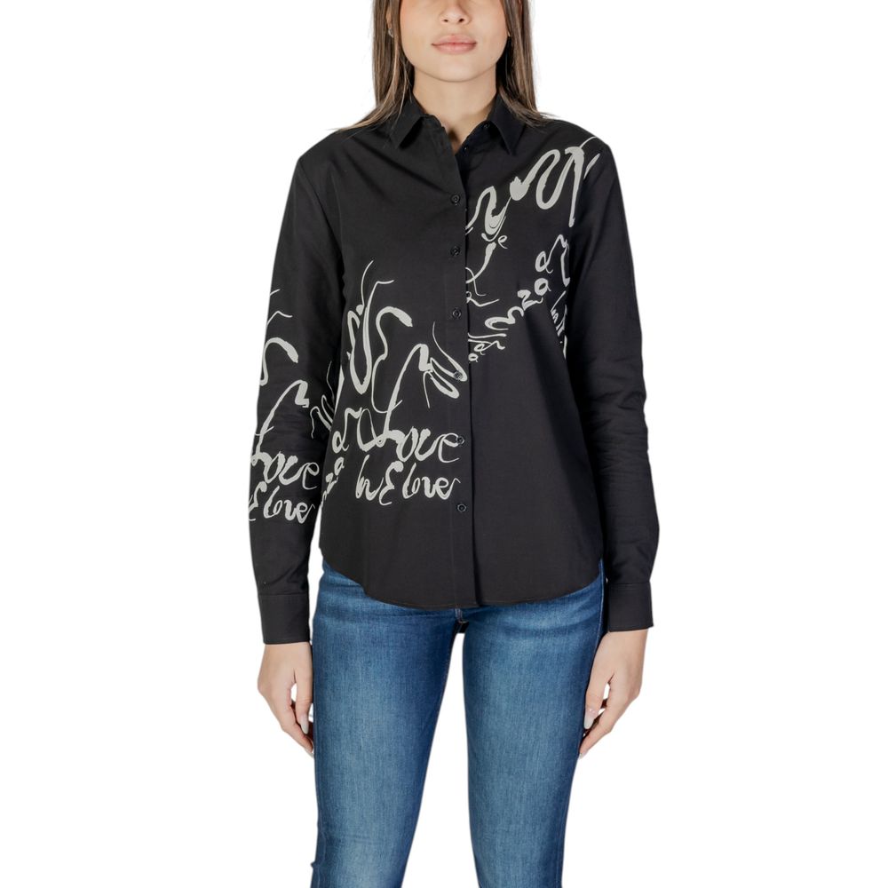 Desigual Schwarzes Baumwollhemd