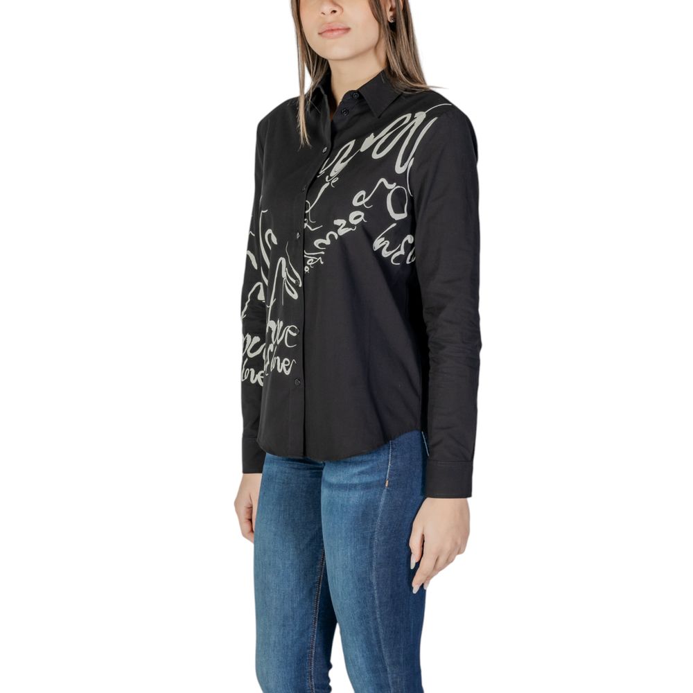 Desigual Schwarzes Baumwollhemd