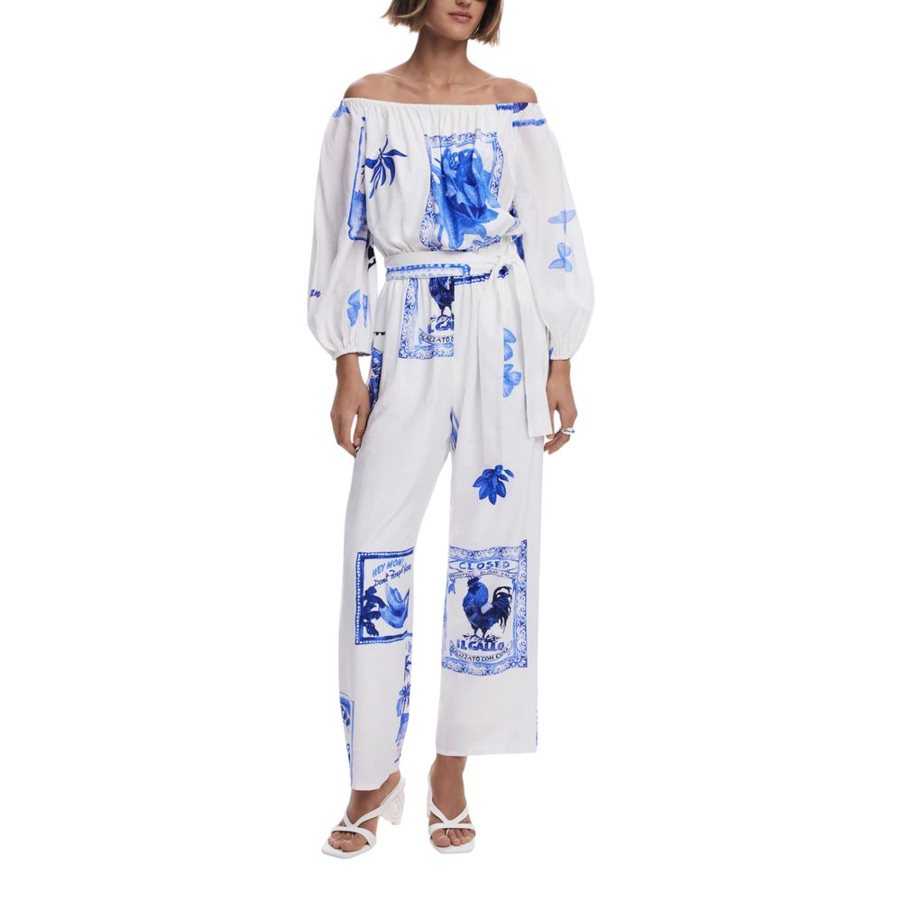 Desigual Weißer Viskose-Overall