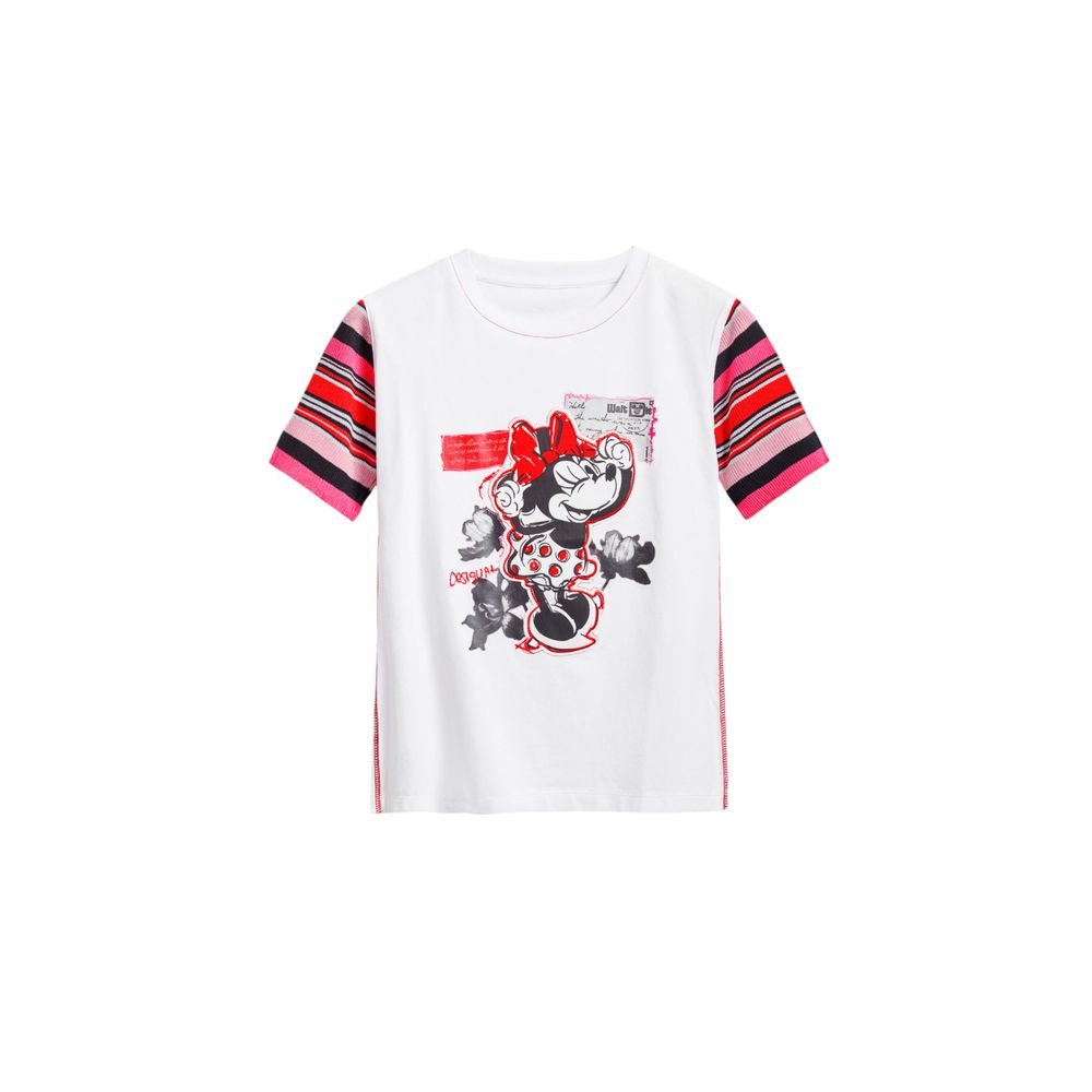 Desigual T-Shirt aus weißer Baumwolle