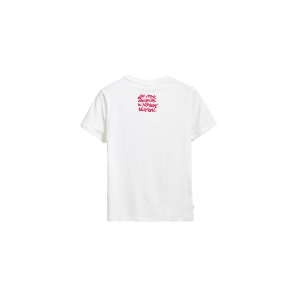 Desigual T-Shirt aus weißer Baumwolle