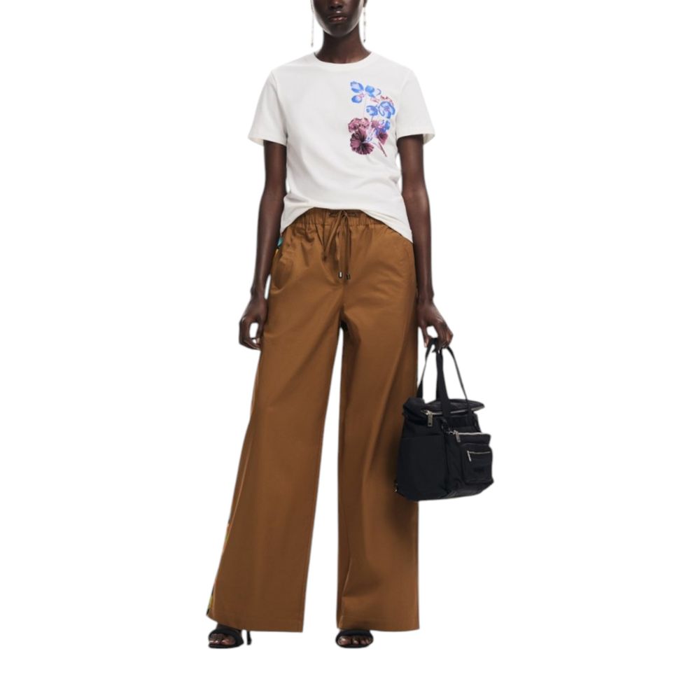 Desigual T-Shirt aus weißer Baumwolle