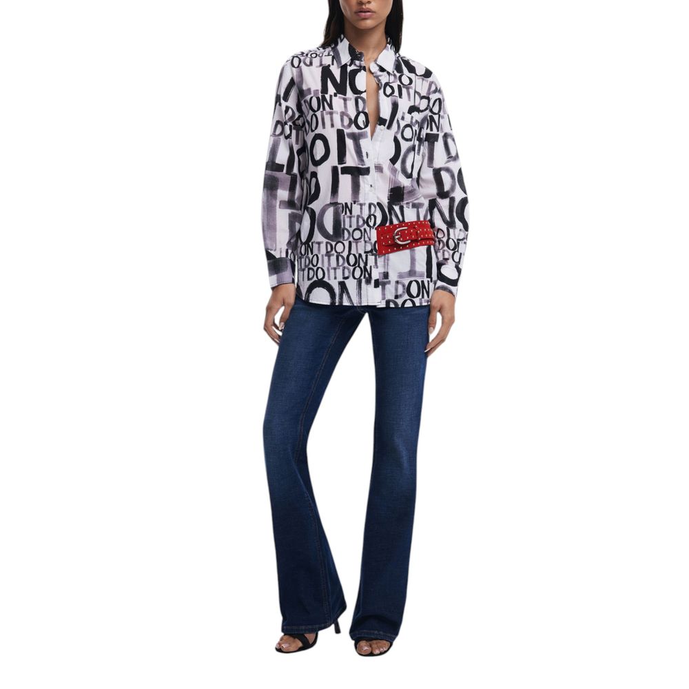 Desigual Schwarzes Baumwollhemd