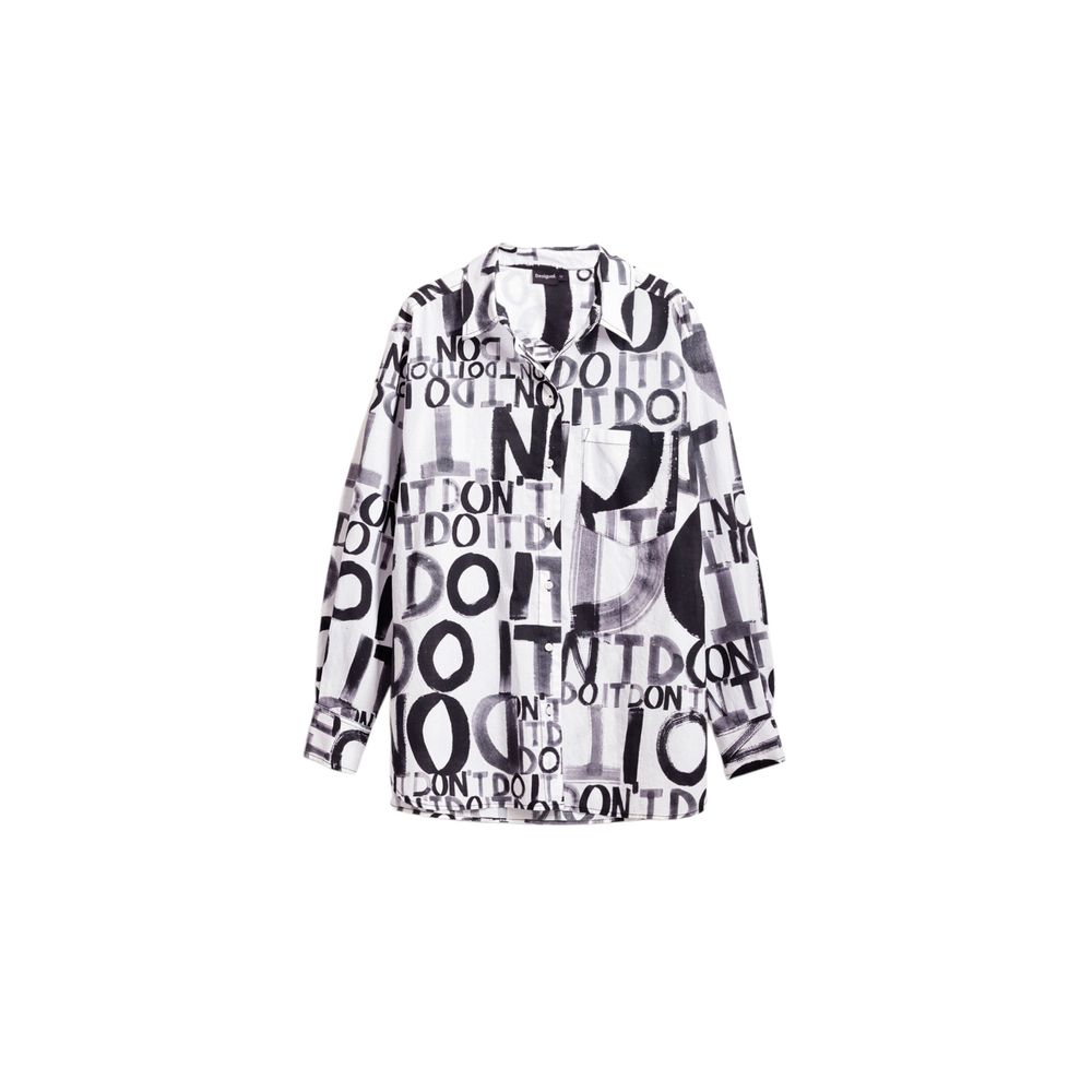 Desigual Schwarzes Baumwollhemd
