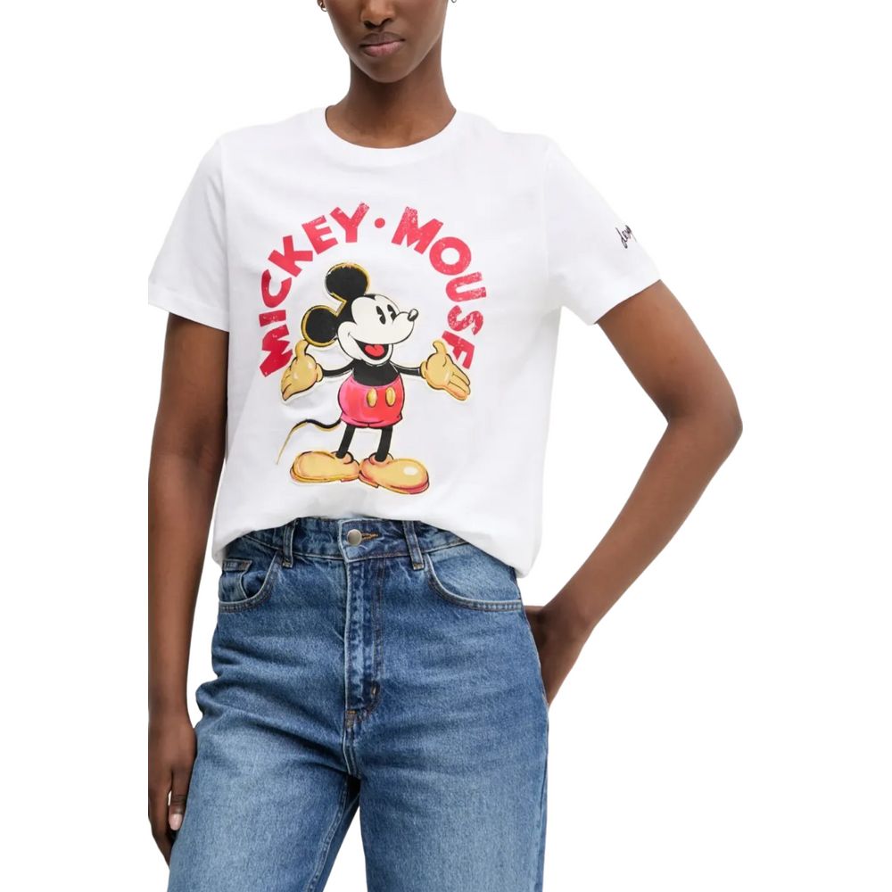 Desigual T-Shirt aus weißer Baumwolle