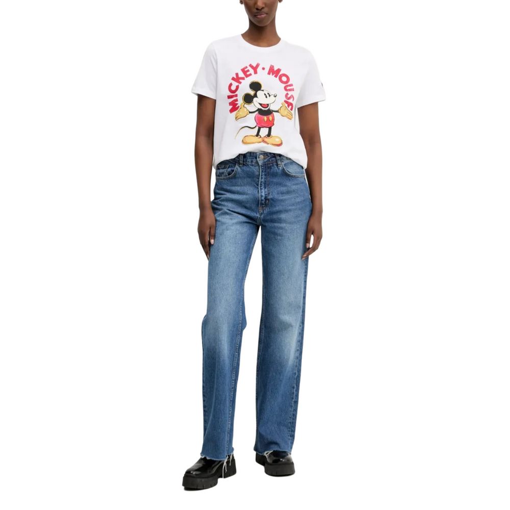 Desigual T-Shirt aus weißer Baumwolle