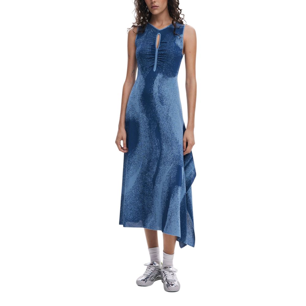 Desigual Blau Viskose Lang