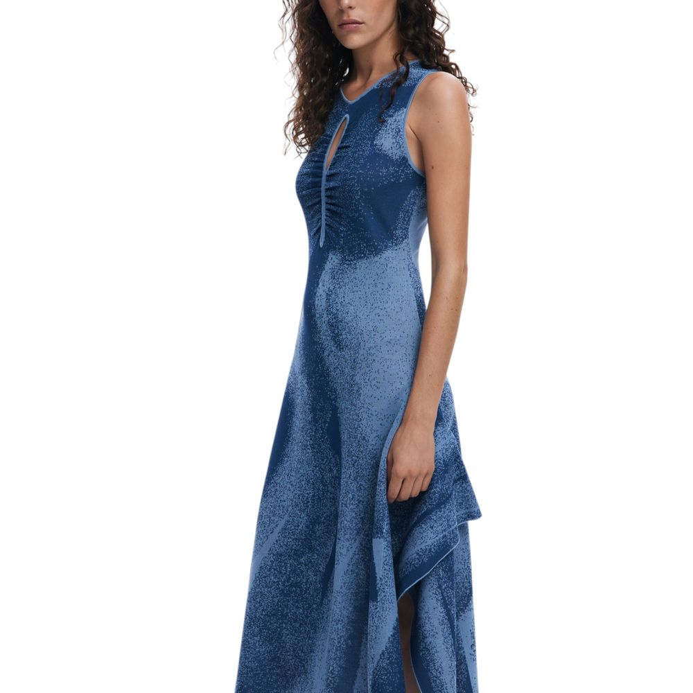 Desigual Blau Viskose Lang
