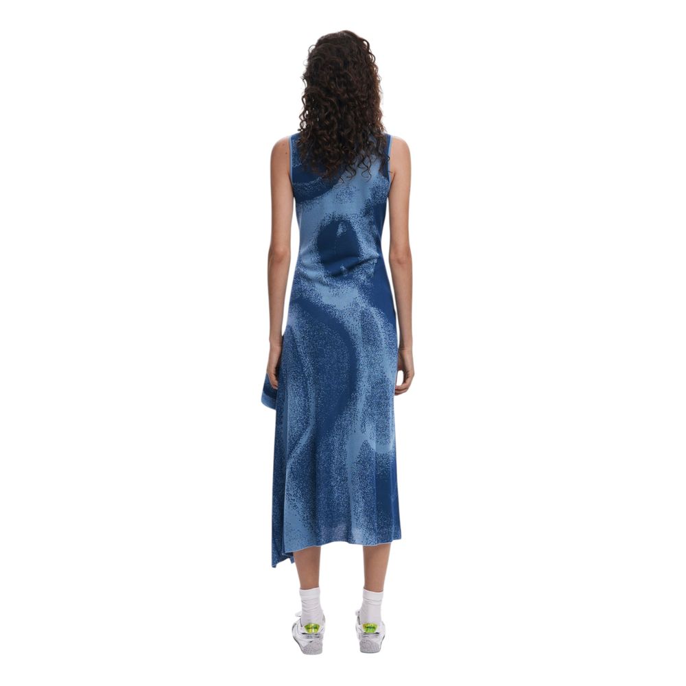 Desigual Blau Viskose Lang