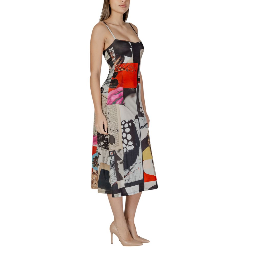 Desigual Rotes Polyester Lang
