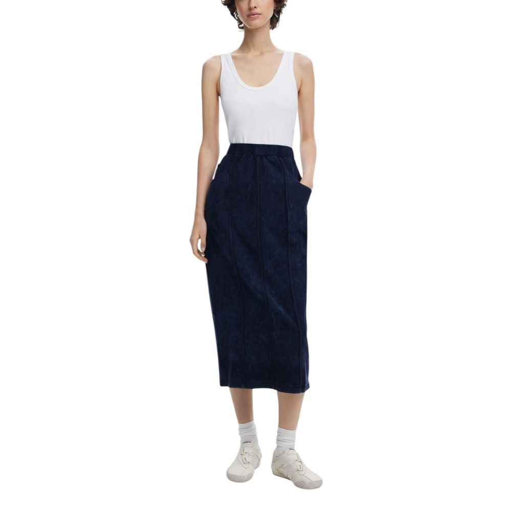 Desigual Blau Baumwolle Lang