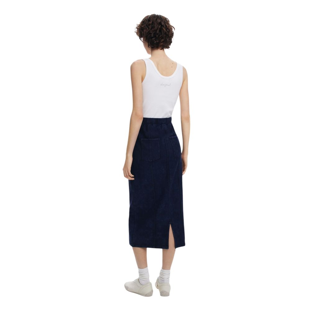 Desigual Blau Baumwolle Lang