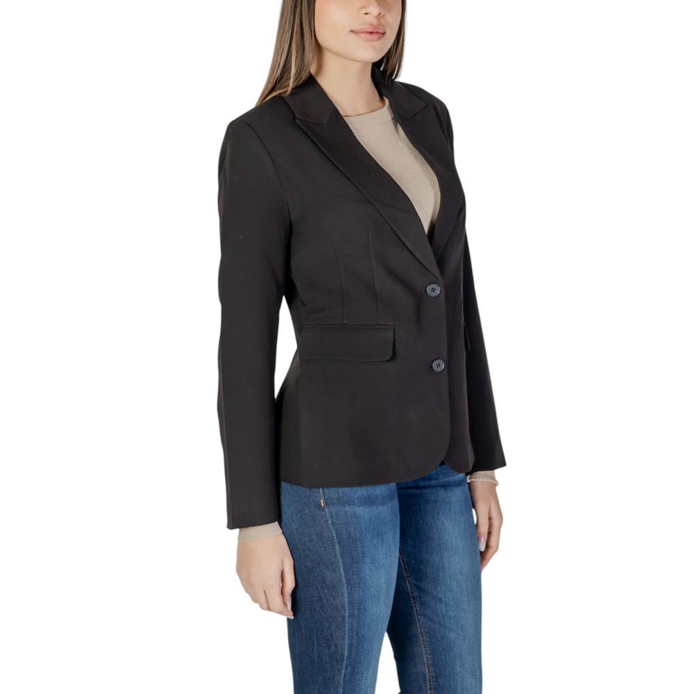 Only Schwarzer Blazer aus recyceltem Polyester