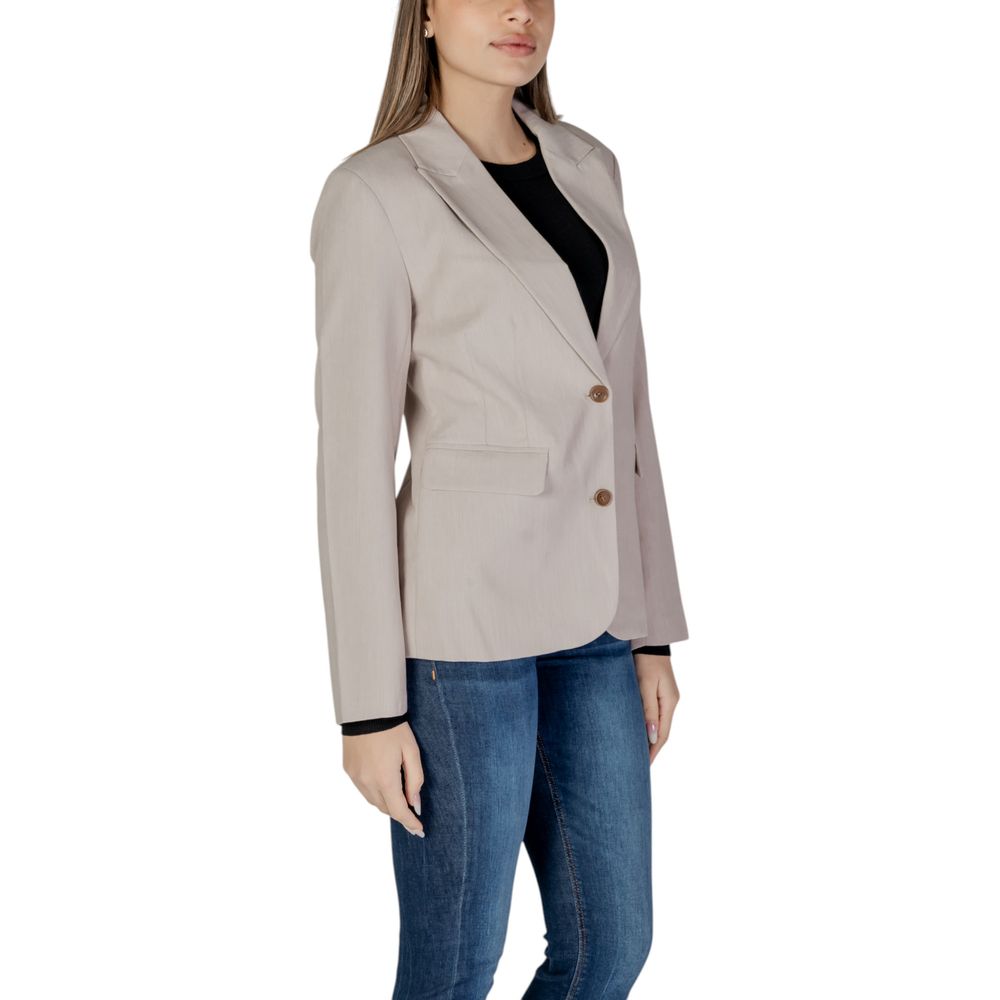 Only Beige Blazer aus recyceltem Polyester