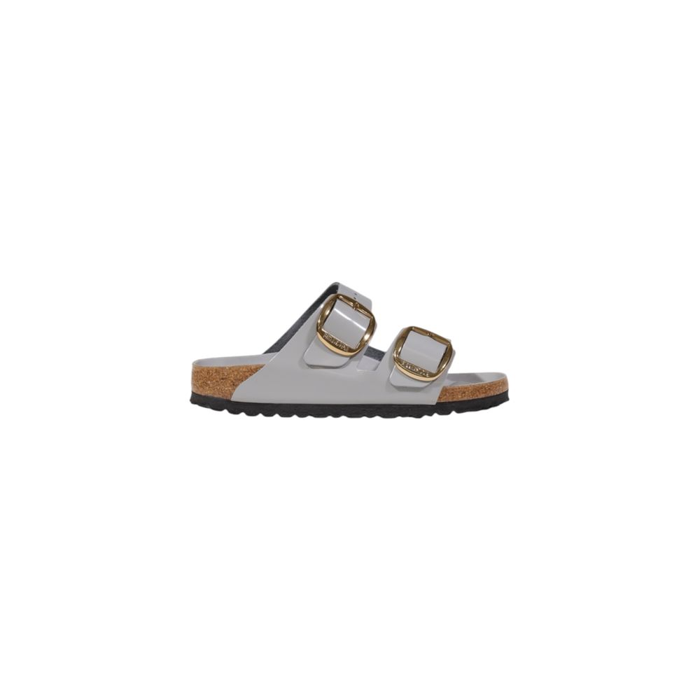 Birkenstock Graue Lederslipper