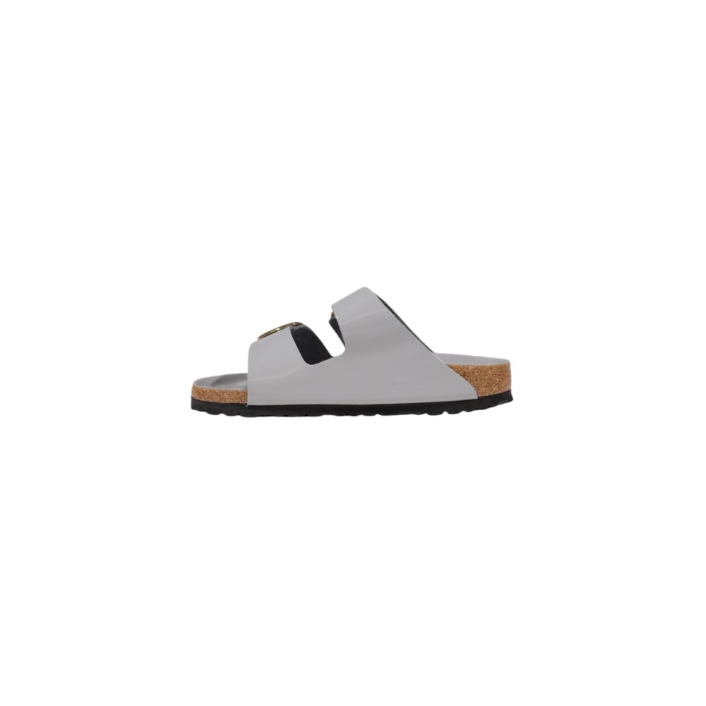 Birkenstock Graue Lederslipper