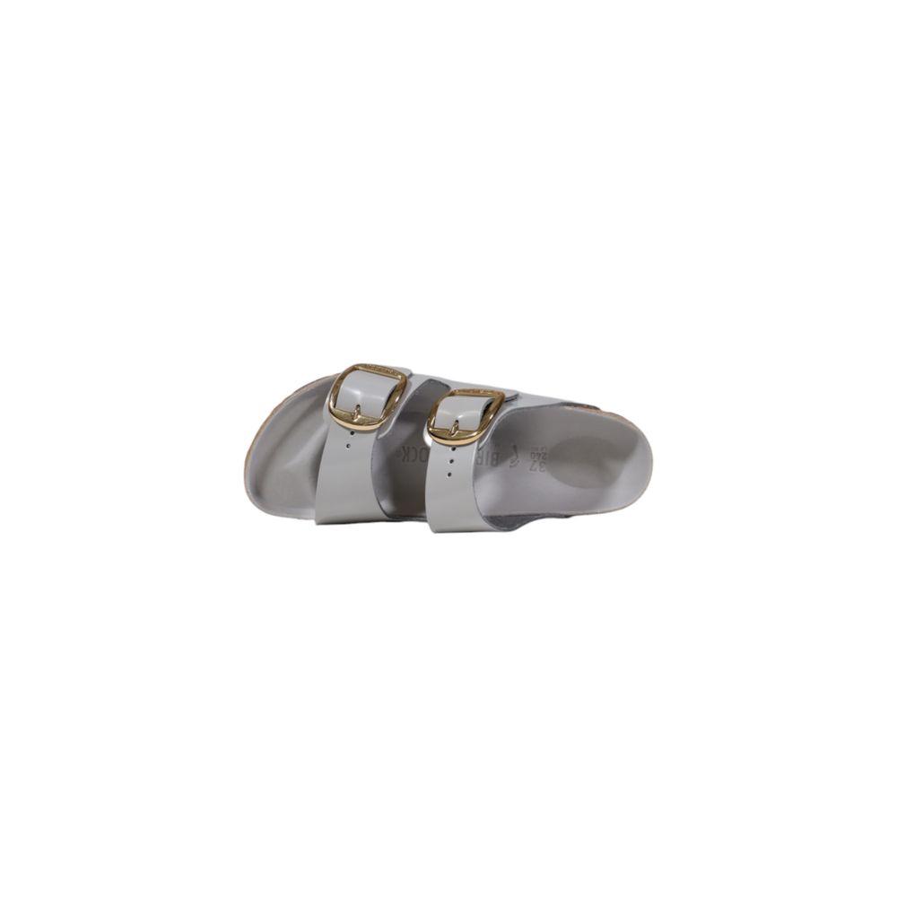 Birkenstock Graue Lederslipper