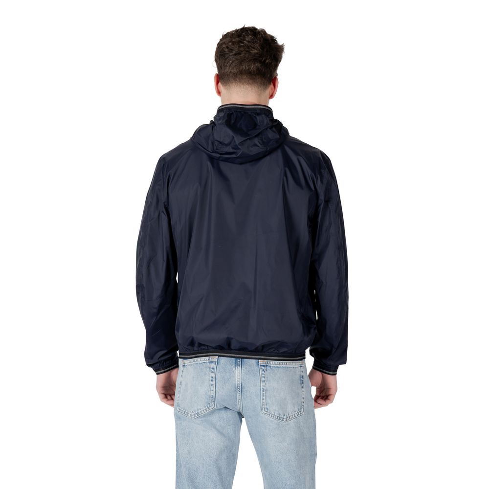 Blauer Blaue Polyamid-Jacke