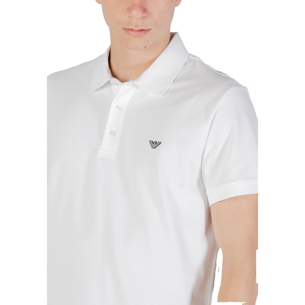 Emporio Armani Underwear Weißes Baumwoll-Poloshirt