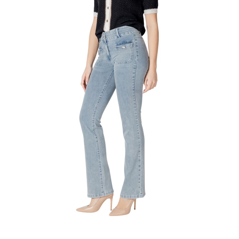 Morgan De Toi Blaue Slim Fit Jeans aus Baumwolle