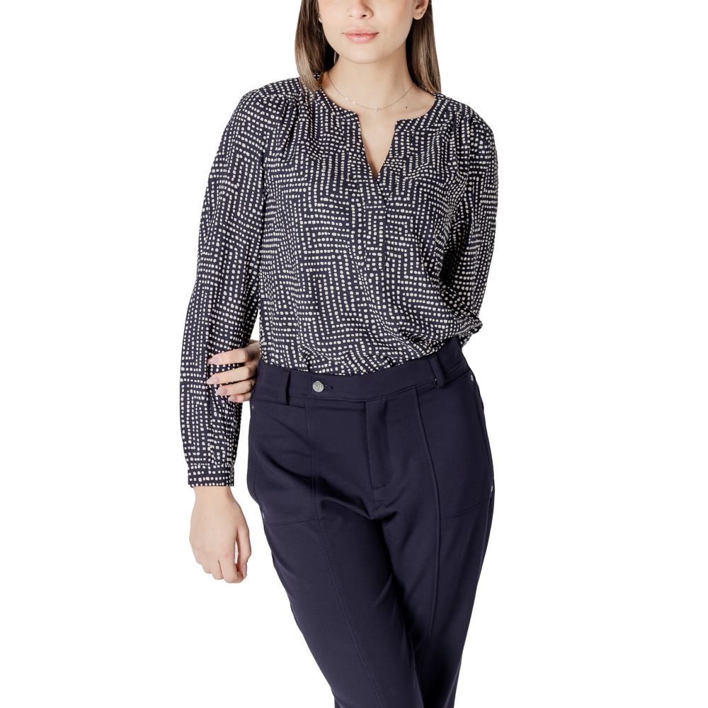 Street One Blaue Viskose-Bluse