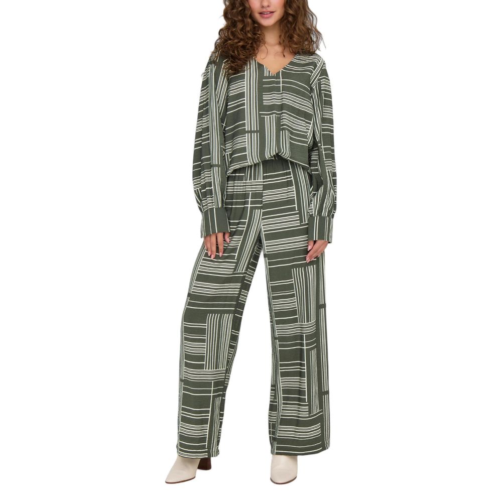 Jacqueline De Yong Grüne Viskose-Bluse