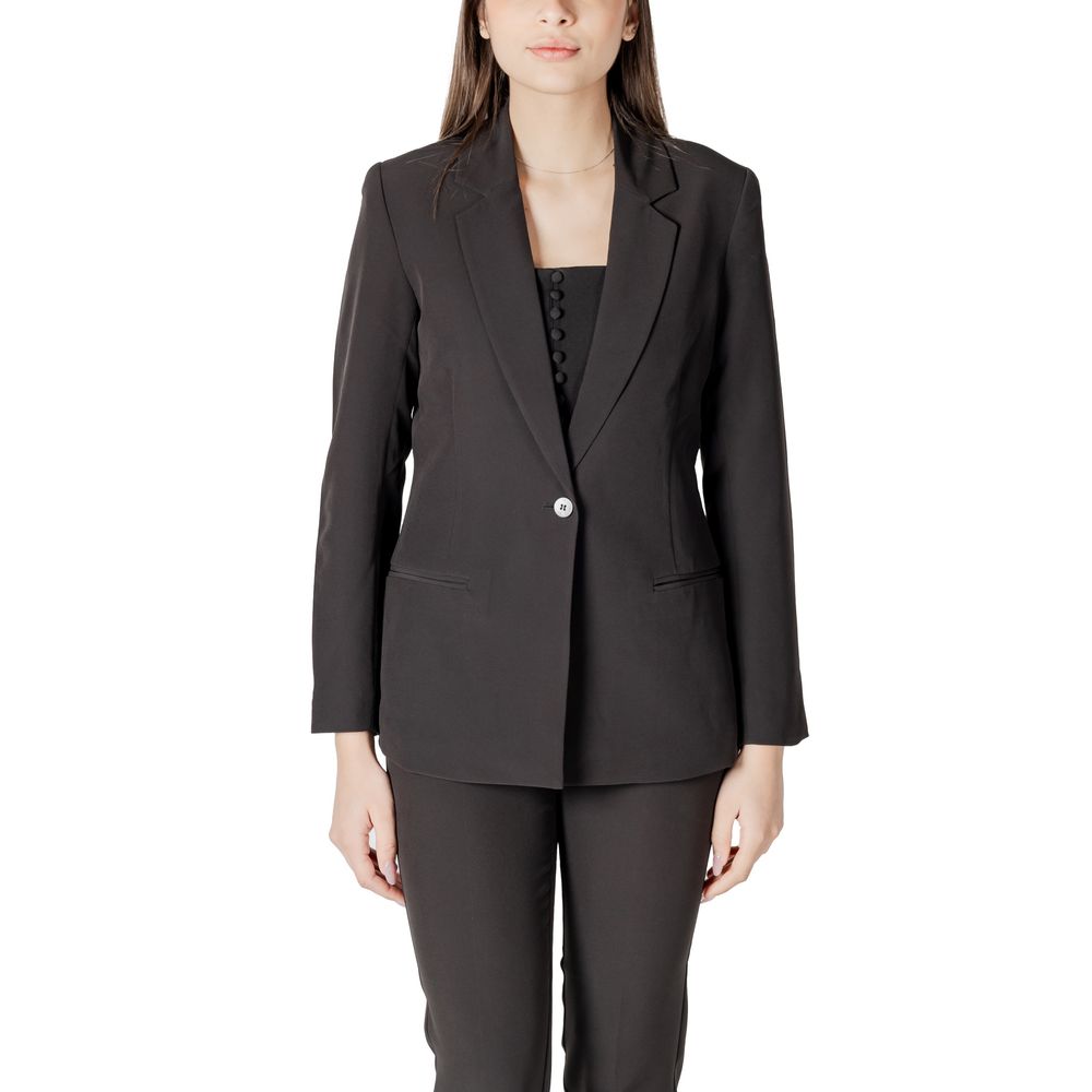ICHI Schwarzer Polyester-Blazer
