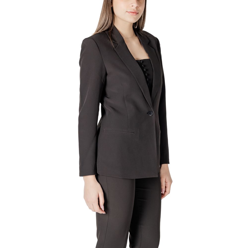 ICHI Schwarzer Polyester-Blazer