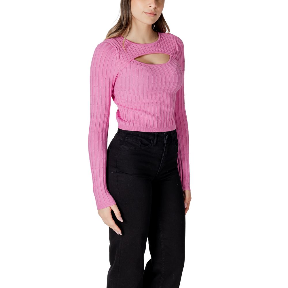 Only Sweatshirt mit Marabou-Federn in Multicolor