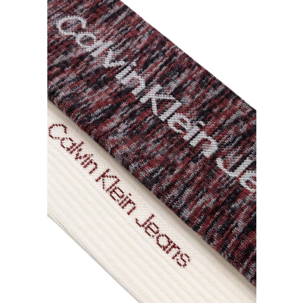 Calvin Klein Jeans Cremefarbene Baumwollsocke