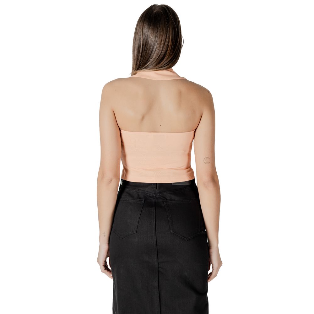 Calvin Klein Jeans Orangefarbenes Baumwolltop