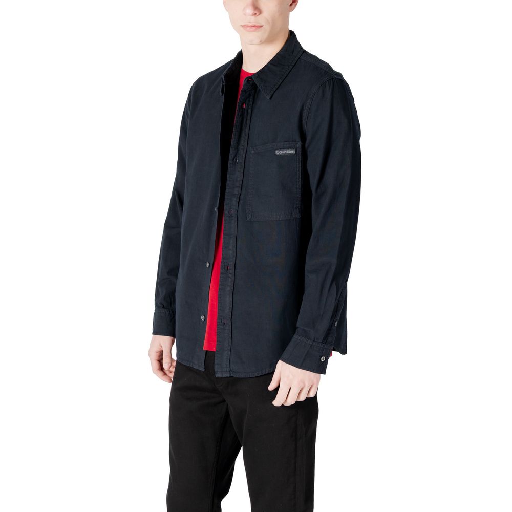 Calvin Klein Jeans Schwarzes Baumwollhemd