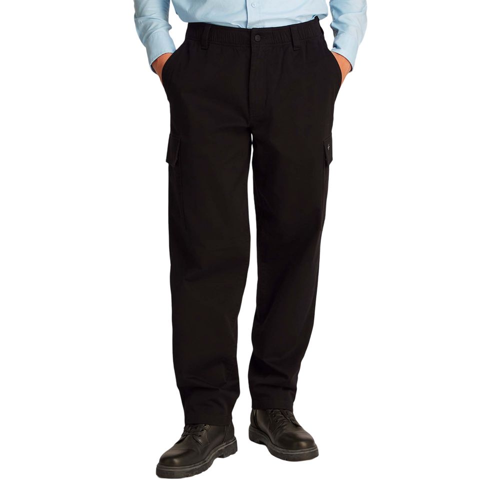 Calvin Klein Jeans Schwarze Baumwollhose