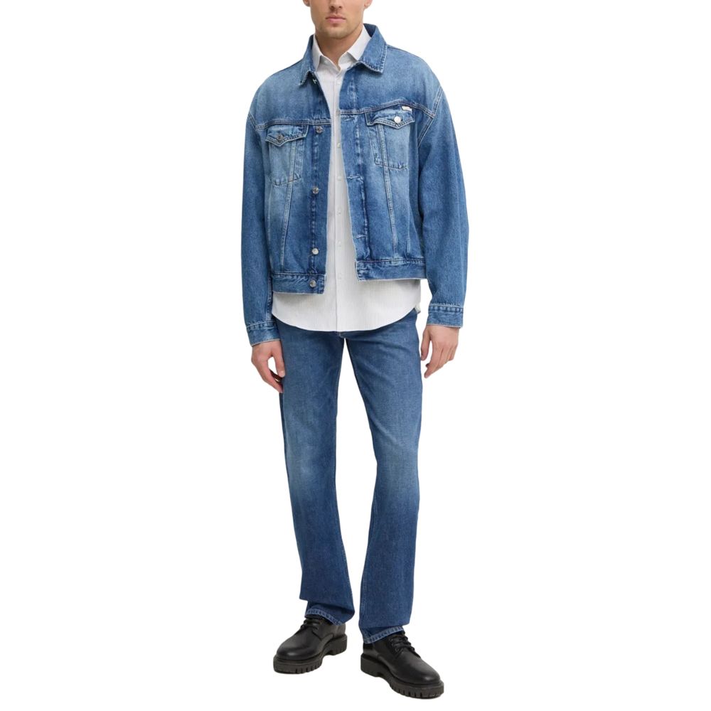 Calvin Klein Jeans Relaxed Fit Jeans aus blauer Baumwolle
