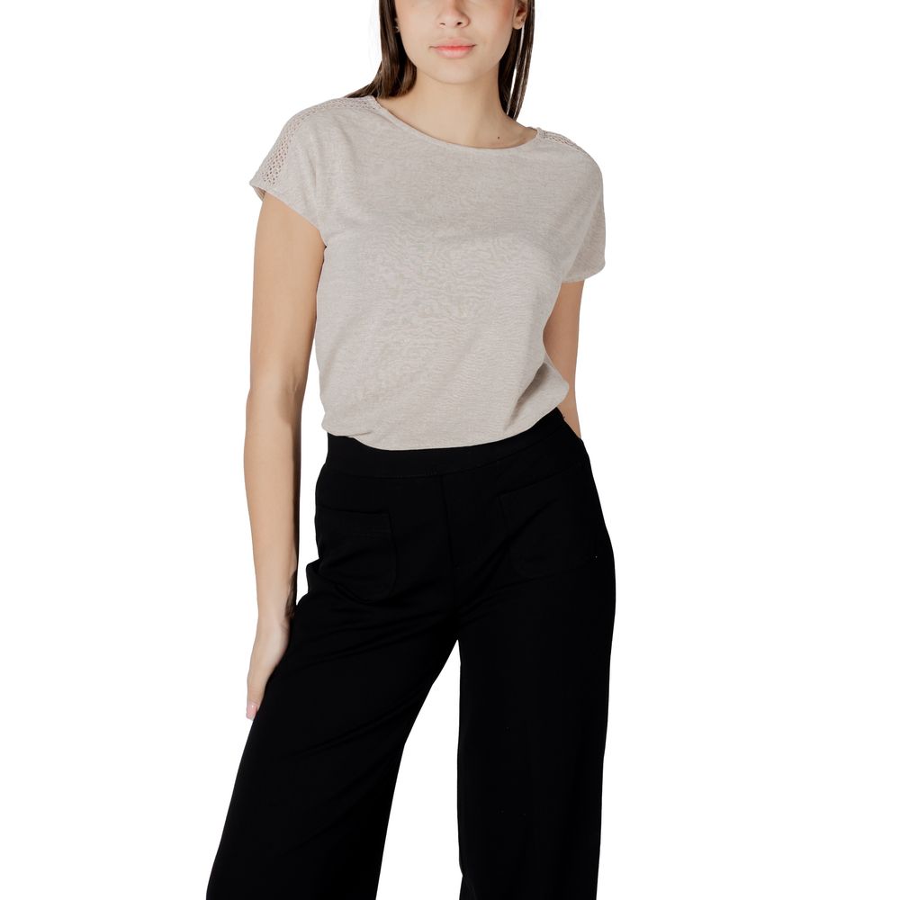 Street One T-Shirt aus beigem Polyester