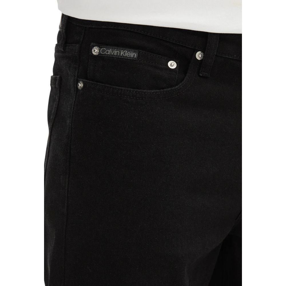 Calvin Klein Jeans Schwarze Baumwoll-Bermudas