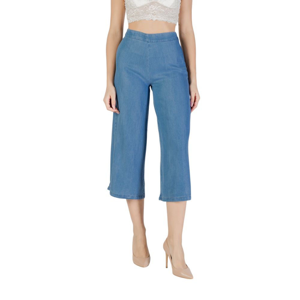 Only Blaue Lyocell-Culotte