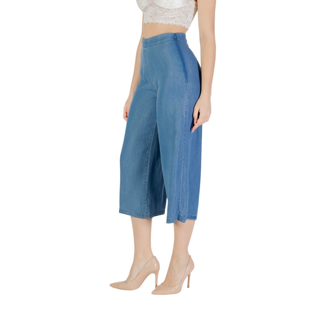 Only Blaue Lyocell-Culotte