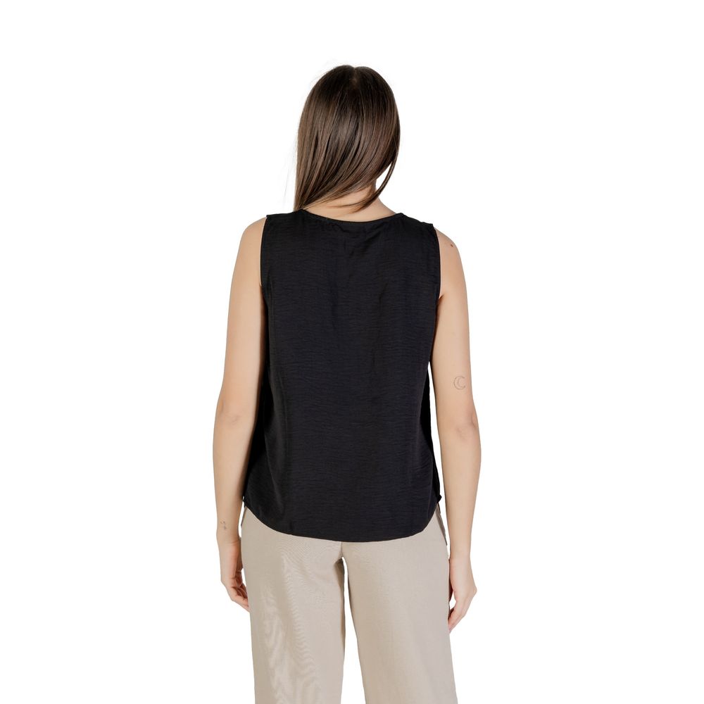 Only Schwarzes Tank-Top aus recyceltem Polyester