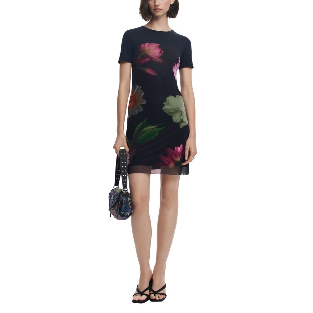 Desigual Schwarzes Polyester kurz