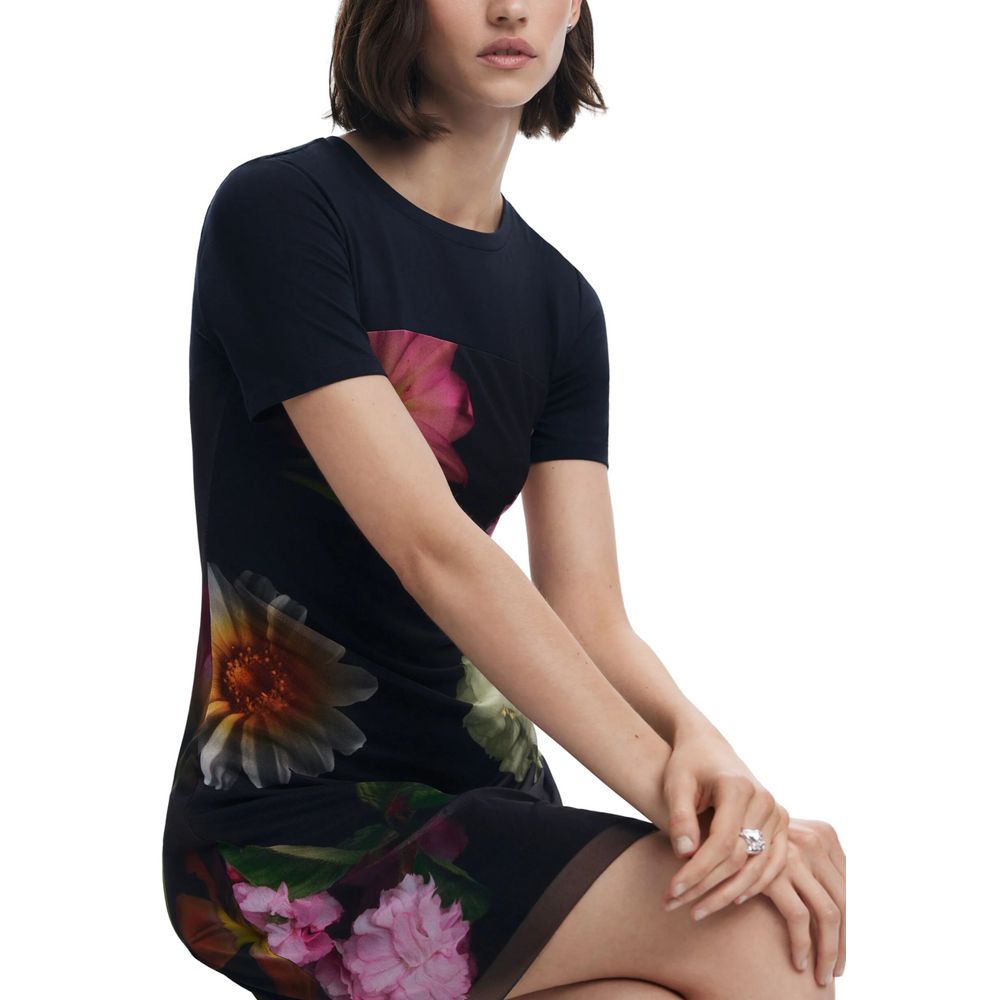 Desigual Schwarzes Polyester kurz