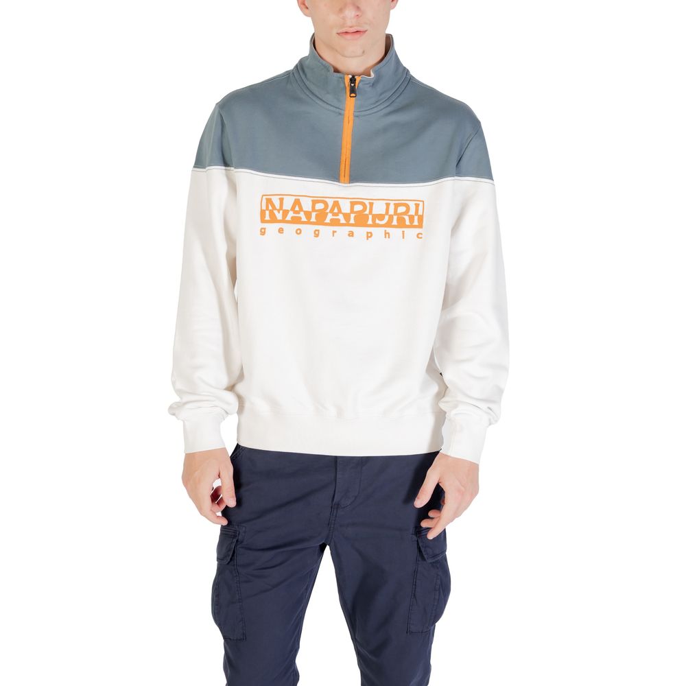 Napapijri Sweatshirt aus cremefarbener Baumwolle
