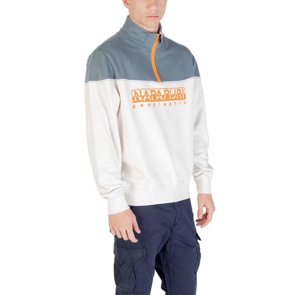 Napapijri Sweatshirt aus cremefarbener Baumwolle