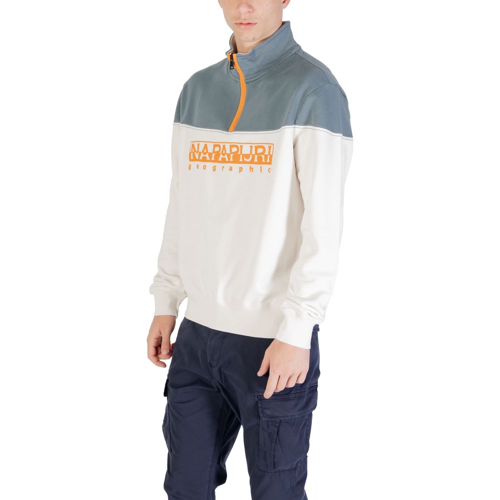 Napapijri Sweatshirt aus cremefarbener Baumwolle