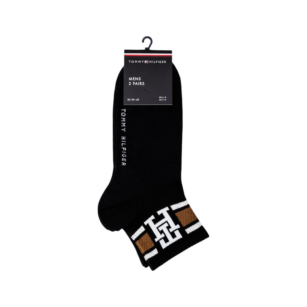 Tommy Hilfiger Schwarze Socke aus Bio-Baumwolle