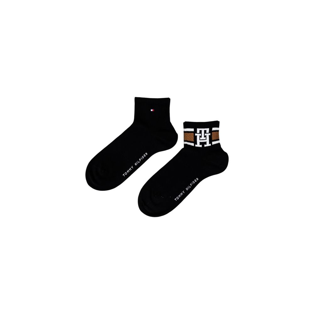 Tommy Hilfiger Schwarze Socke aus Bio-Baumwolle