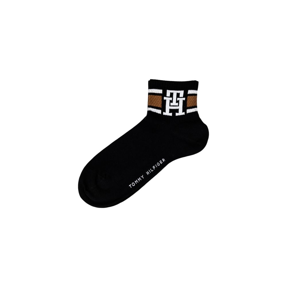 Tommy Hilfiger Schwarze Socke aus Bio-Baumwolle