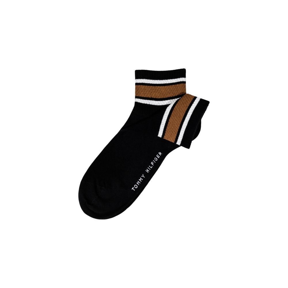 Tommy Hilfiger Schwarze Socke aus Bio-Baumwolle