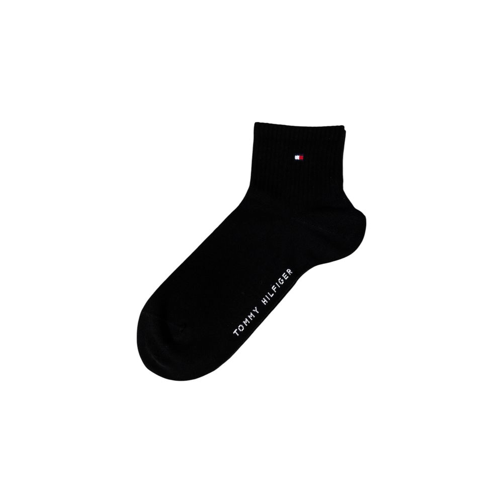 Tommy Hilfiger Schwarze Socke aus Bio-Baumwolle