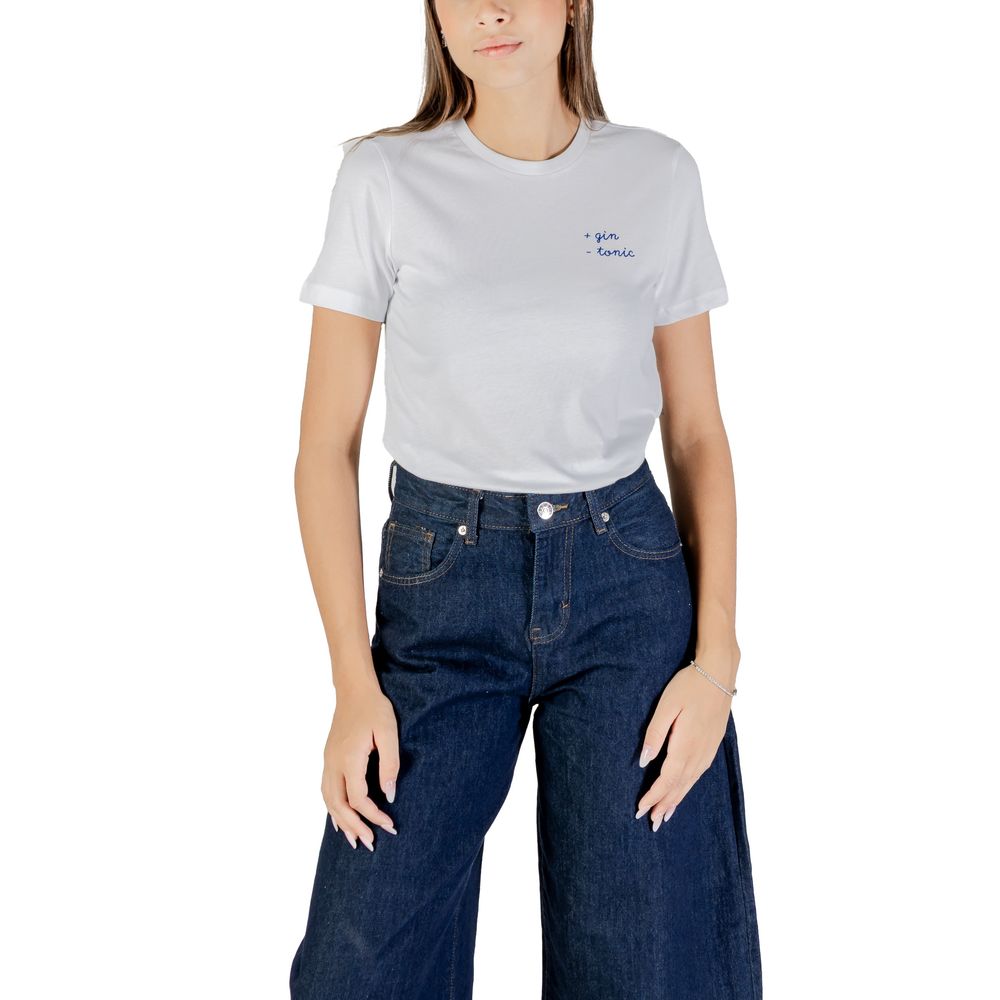 Only Bicolor T-Shirt aus Baumwolle